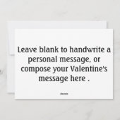 Hondenprint Aanpasbare Valentijnsboodschap Feestdagenkaart (Achterkant)