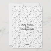 Hondenprint Kerstkaart (Achterkant)
