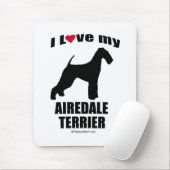 "HONDENRAS" - AIREDALE TERRIER - "IK HOOP VAN MIJN MUISMAT (Met muis)