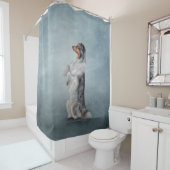 Hondenras Australian Shepherd Douchegordijn (In situ)