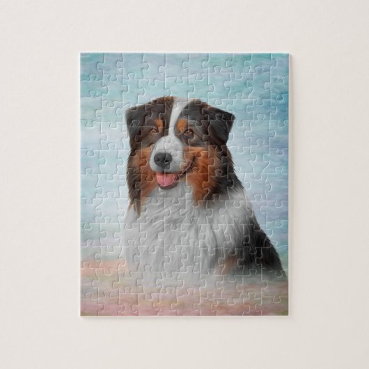 Hondenras Australian Shepherd Legpuzzel (Verticaal)