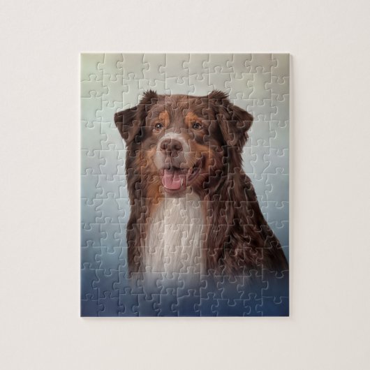 Hondenras Australian Shepherd Legpuzzel (Verticaal)