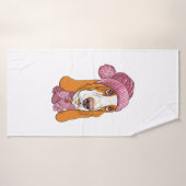 hondenras Basset Hound in gebreid pet Badhanddoek (Badhanddoek)