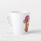 hondenras Basset Hound in gebreid pet Latte Mok (Linkerhoek)