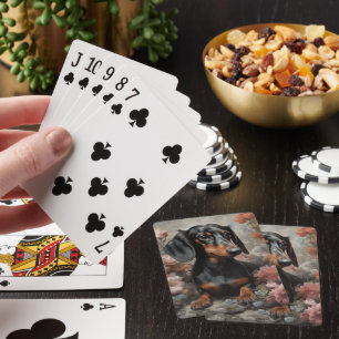 Hondenras Bloemenportretten 10 Pokerkaarten