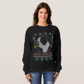 Hondenras Boston Terrier Ugly KerstSweater Trui (Voorkant volledig)
