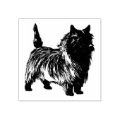 Hondenras Cairn Terrier Rubberstempel (Afrduk)