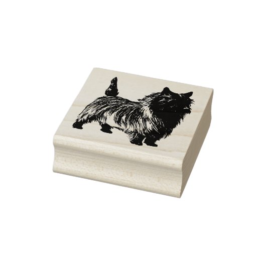 Hondenras Cairn Terrier Rubberstempel (Stempel)