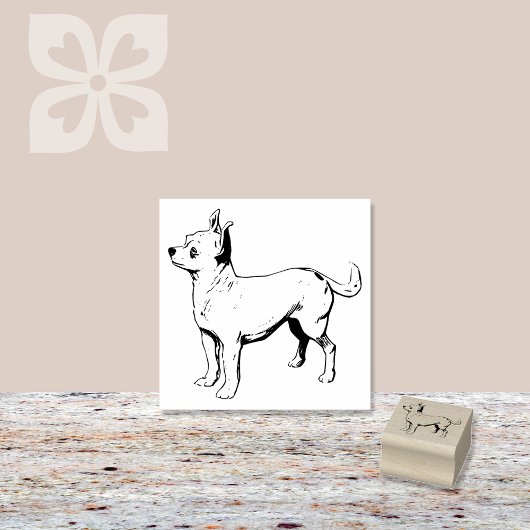 Hondenras Chihuahua Rubberstempel