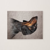 Hondenras-dachshund tekenen legpuzzel (Horizontaal)