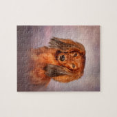 Hondenras-dachshund tekenen legpuzzel (Horizontaal)