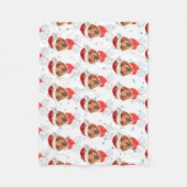 Hondenras kerstmis van Labrador Fleece Deken (Voorkant)