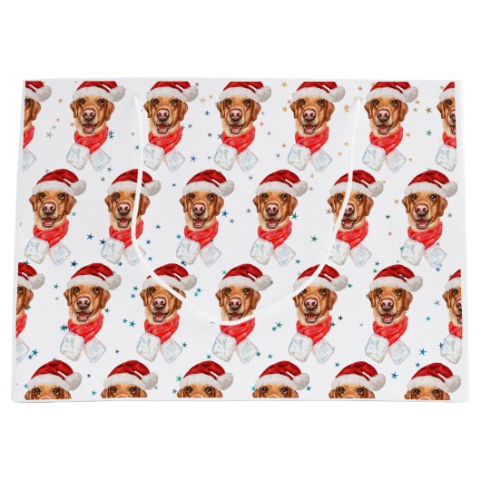 Hondenras kerstmis van Labrador Groot Cadeauzakje (Voorkant)