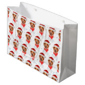 Hondenras kerstmis van Labrador Groot Cadeauzakje (Voorkant Gekanteld)