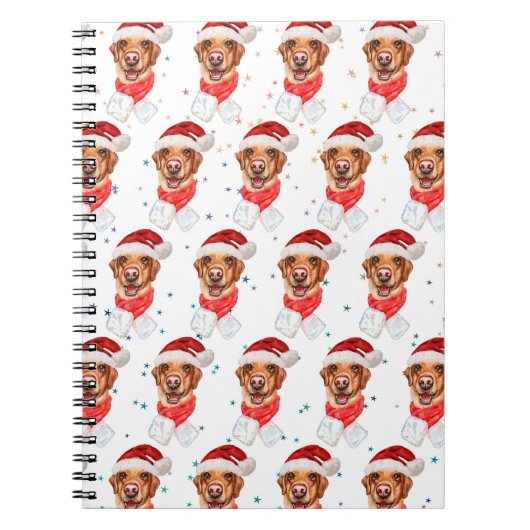 Hondenras kerstmis van Labrador Notitieboek (Voorkant)