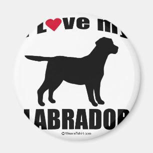 "HONDENRAS" - LABRADOR - "IK HOOR VAN MIJN ARBEIDE MAGNEET