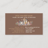 Hondenras Meervoudige Pet Zitten Visitekaartje (Achterkant)