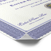 Hondenras - Persoonlijke certificering Poster (Hoek)