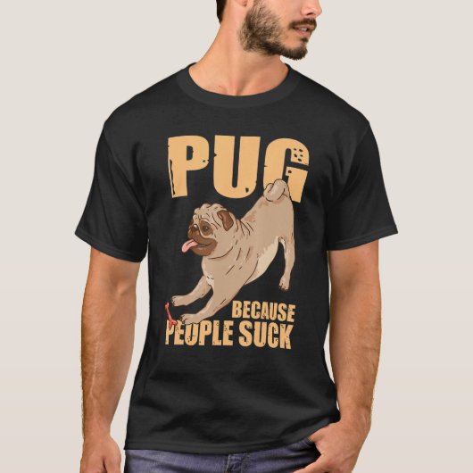 Hondenras Pet Dog Funny Pug Lover Pug T-shirt (Voorkant)