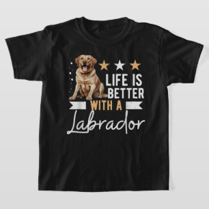 Hondenras Pet Life Is Better Met Een Labrador T-shirt