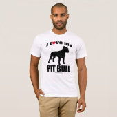 "HONDENRAS" - PIT BULL - "IK HOOP VAN MIJN PIT BUL T-SHIRT (Voorkant volledig)