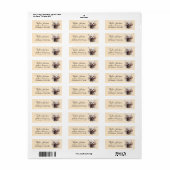 Hondenras Poodle Retouradreslabel Etiket (Full Sheet)