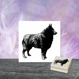 Hondenras Schipperke Rubberstempel