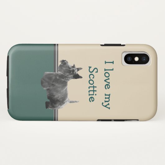 Hondenras Schotse Terrier Case-Mate iPhone Case (Achterkant (horizontaal))