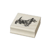 Hondenras Schotse Terrier Rubberstempel (Stempel)