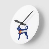 Hondenras Silhouette Colorado Ronde Klok (Hoek)