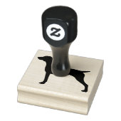 Hondenras Silhouette , korthaired Pointer Rubberstempel (Stempel)