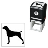 Hondenras Silhouette , korthaired Pointer Zelfinktende Stempel (In situ)