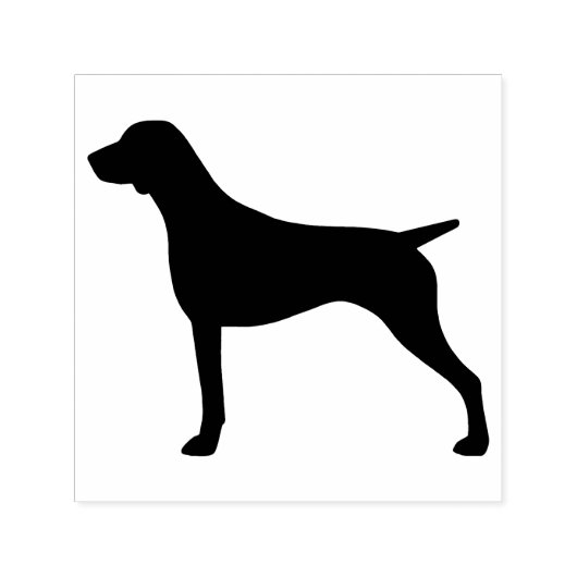 Hondenras Silhouette , korthaired Pointer Zelfinktende Stempel (Design)