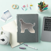 Hondenras Uitzicht Silhouette Sticker (iPad Cover)