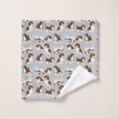 Hondenras van beagle - grijs bad handdoek (Wasdoekje)