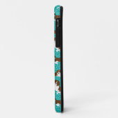 Hondenras van Beagle - turquoise Case-Mate iPhone Case (Achterkant/links)