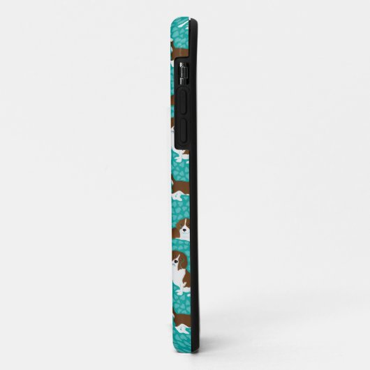 Hondenras van Beagle - turquoise Case-Mate iPhone Case (Achterkant/links)