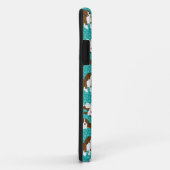 Hondenras van Beagle - turquoise Case-Mate iPhone Case (Achterkant/rechts)