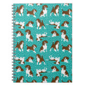 Hondenras van Beagle - turquoise Notitieboek (Voorkant)