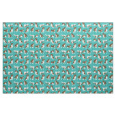 Hondenras van Beagle - turquoise Stof (Fat Quarter)
