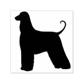 Hondenras van de Afghaanse hond Silhouette Zelfinktende Stempel (Design)