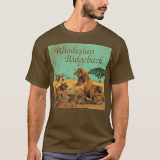 Hondenras van de Rhodezische Ridgeback T-shirt
