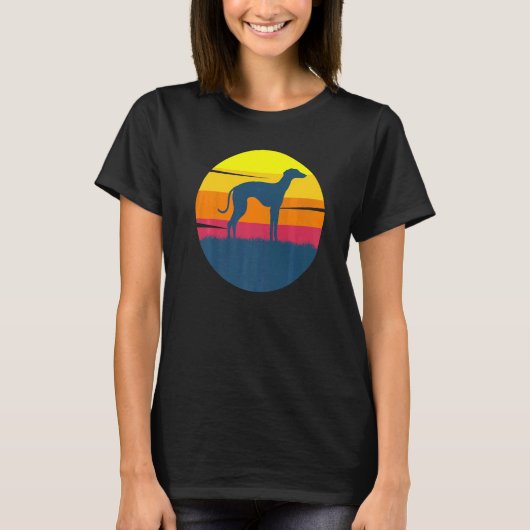 Hondenras van Greyhound Windhound 2 T-shirt (Voorkant)