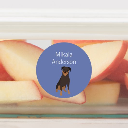 Hondenras van rottweiler, waterdicht label (Aangebracht)