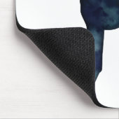 Hondenras  Zwarte Waterverf Silhouette Muismat (Hoek)