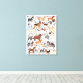 Hondenrassen Canvas Afdruk (Insitu (Houten vloer))