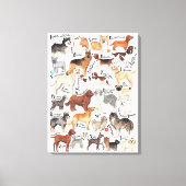 Hondenrassen Canvas Afdruk (Voorkant)