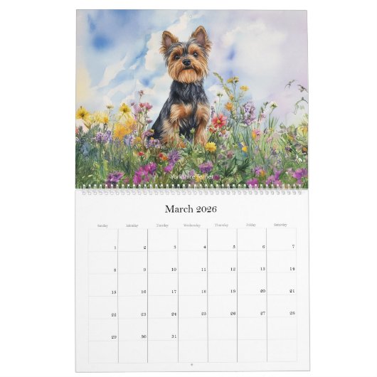 Hondenrassen - Grote agenda Kalender (Mar 2026)