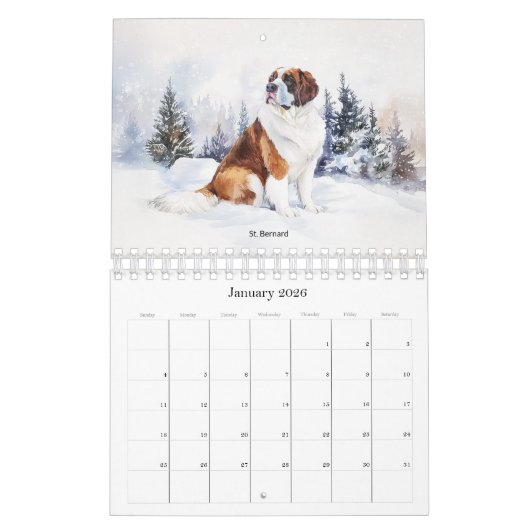 Hondenrassen - Kleine kalender (Jan 2026)