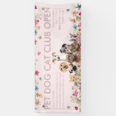 Hondenrassen Mooie Puppies Open Feest Spandoek (Verticaal)